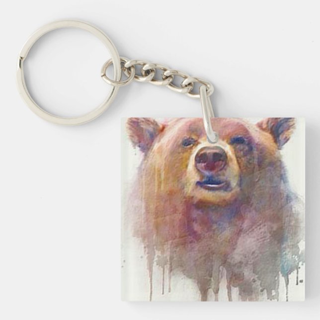 "Grin & Bear it" Keychain (Front)