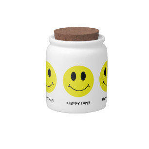 Grin Face Classic Happy Days Candy Jar