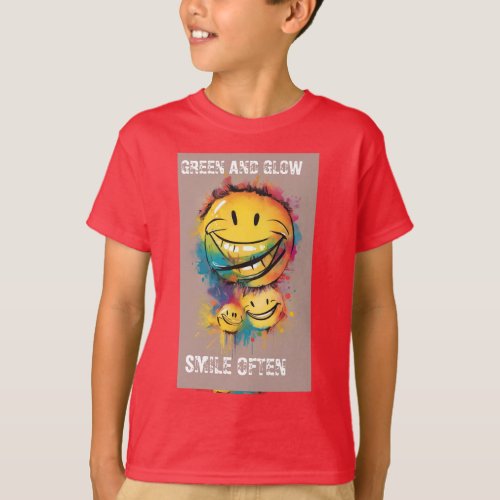 Grin  Glow Smile Often t_shirt 