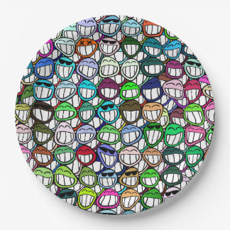Grin! paper plates