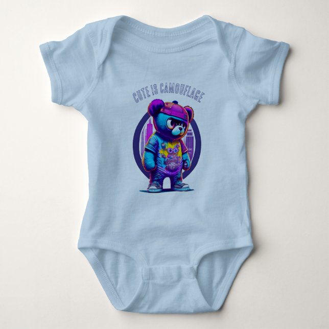 Grin Protocol 50x50 goth edition 001 Baby Bodysuit (Front)