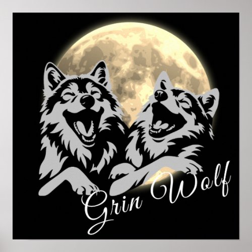 Grin Wolf Poster