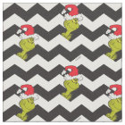 Grinch | Black & White Holiday Chevron Pattern