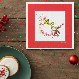 Grinch Blowing the Merry Grinchmas Horn Napkins