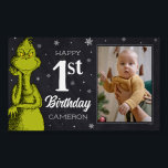 Grinch Chalkboard Birthday Foam Board<br><div class="desc">Check out this fun Dr. Seuss Grinch chalkboard birthday banner.</div>