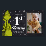 Grinch Chalkboard Birthday Foam Board<br><div class="desc">Check out this fun Dr. Seuss Grinch chalkboard birthday banner.</div>