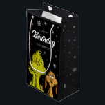 Grinch Chalkboard Birthday Small Gift Bag<br><div class="desc">Dress your birthday gift in this fun Dr. Seuss Grinch bag.</div>
