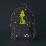 Grinch Chalkboard Printed Backpack<br><div class="desc">Wear this fun Dr. Seuss Grinch Chalkboard backpack!</div>