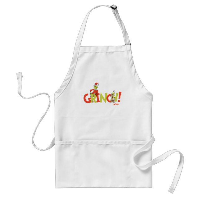 Grinch! Character Logo Graphic Adult Apron (Front)