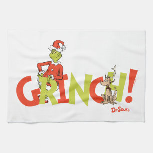 Grinch! Character Logo Graphic Kitchen Towel