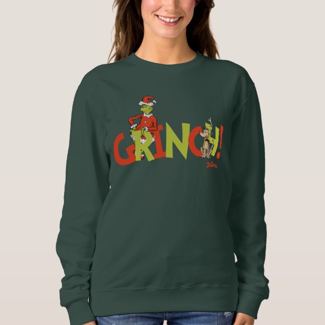 Grinch! Character Logo Graphic Sweatshirt (Front)