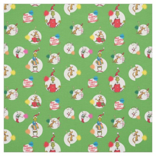 Grinch | Christmas Dot Pattern Fabric