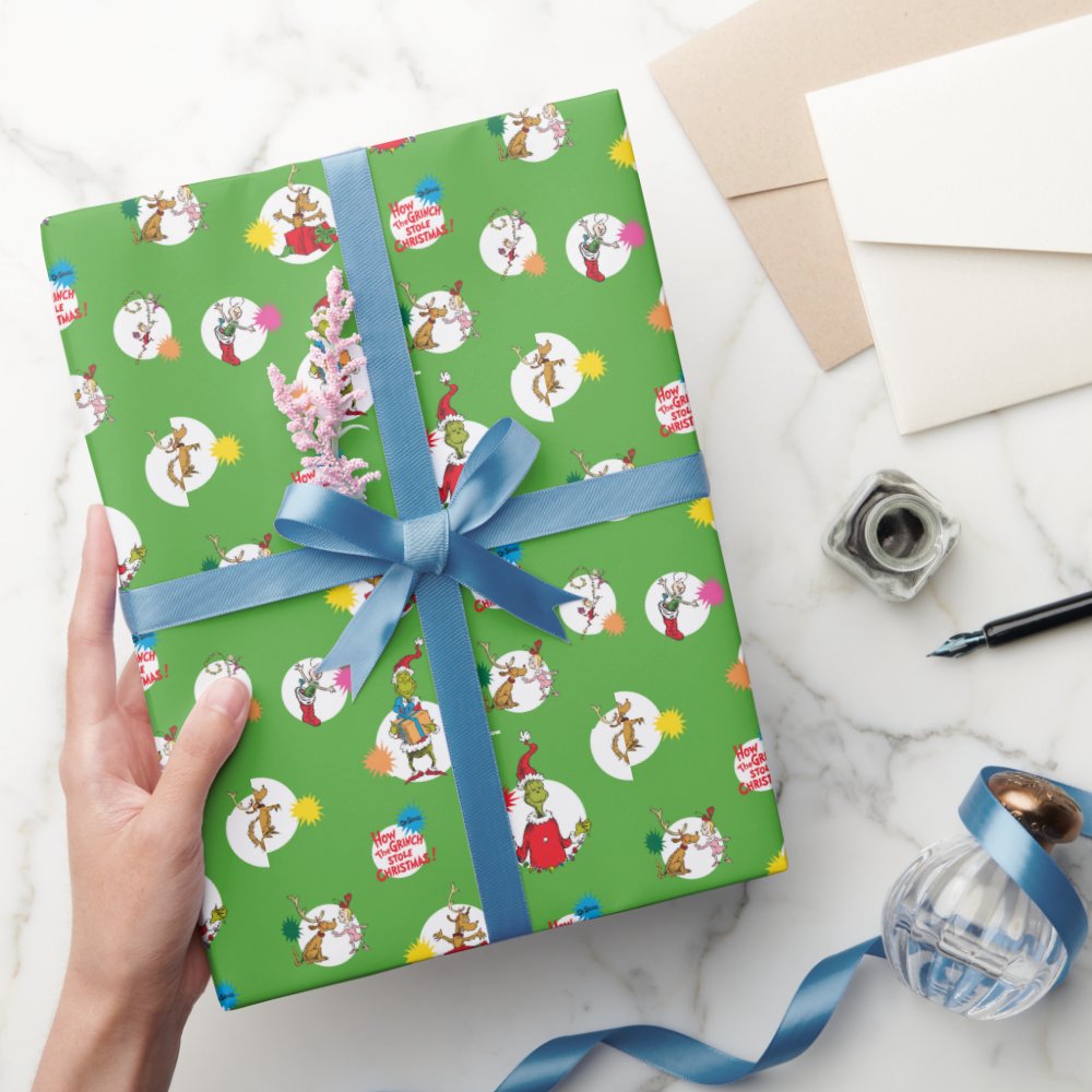 Disover Funny character | Christmas Dot Pattern Wrapping Paper