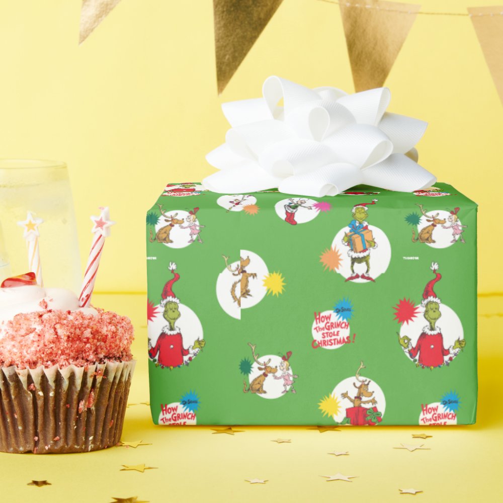 Disover Funny character | Christmas Dot Pattern Wrapping Paper
