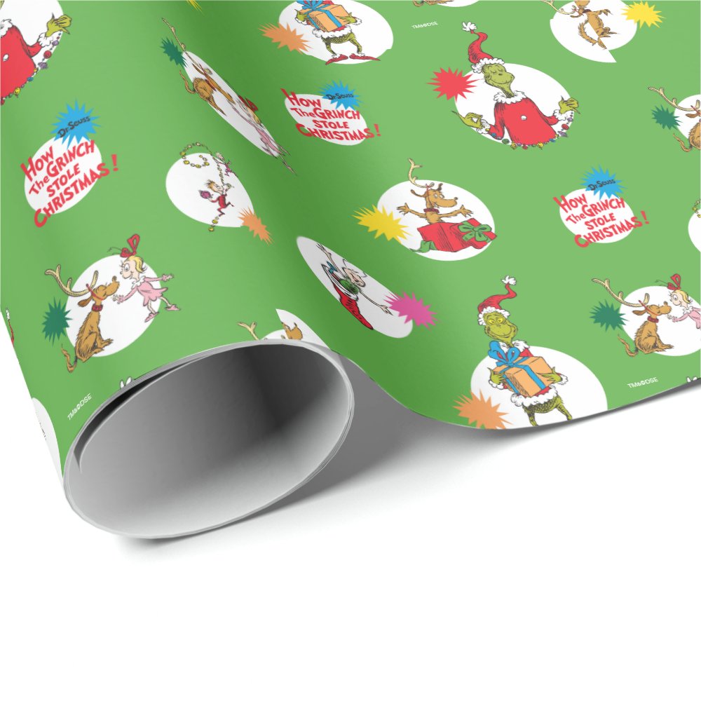 Discover Funny character | Christmas Dot Pattern Wrapping Paper