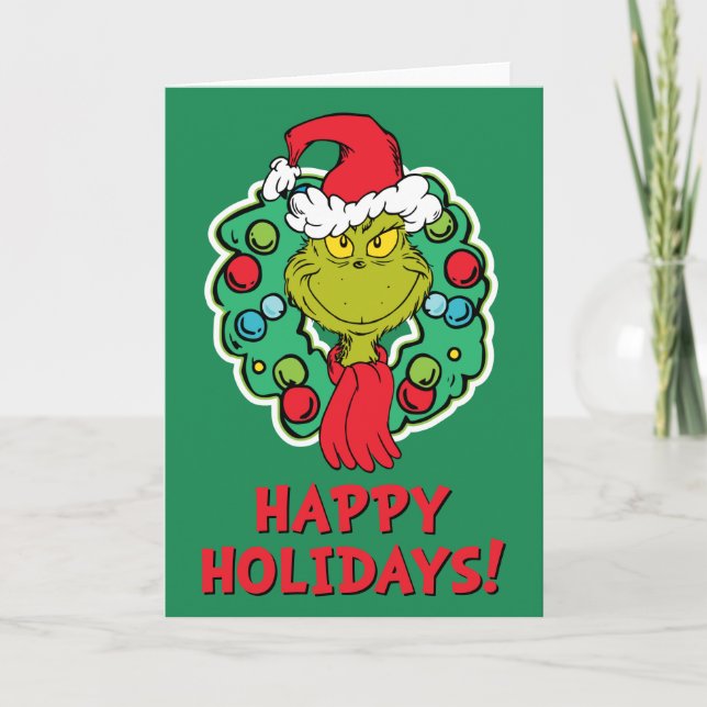Grinch | Christmas Holiday Wreath (Front)