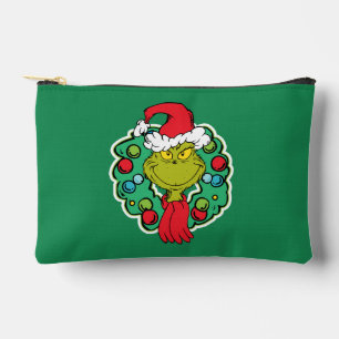 Grinch Christmas Holiday Wreath Accessory Pouch
