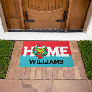 Grinch   Christmas Holiday Wreath Doormat