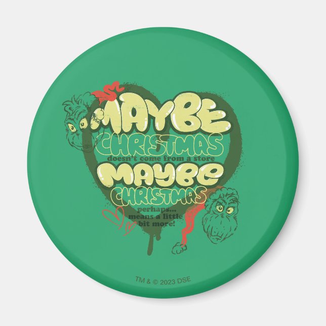 Grinch | Christmas Quote Magnet (Front)