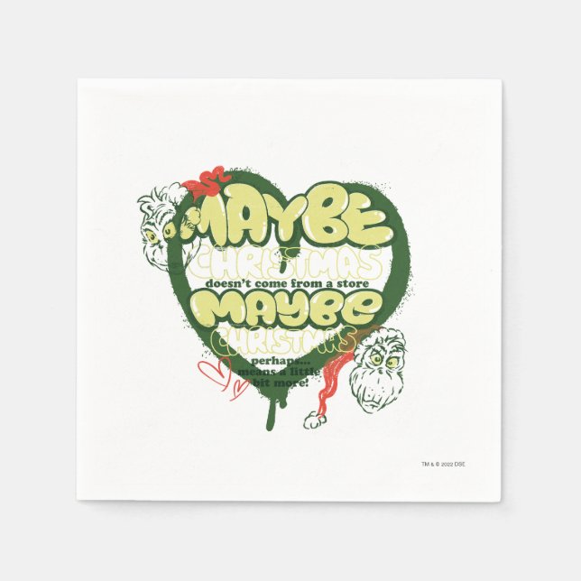 Grinch | Christmas Quote Napkins (Front)