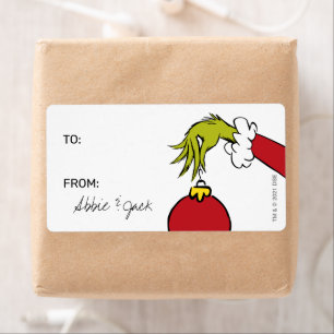 Grinch Christmas - To From Stickers