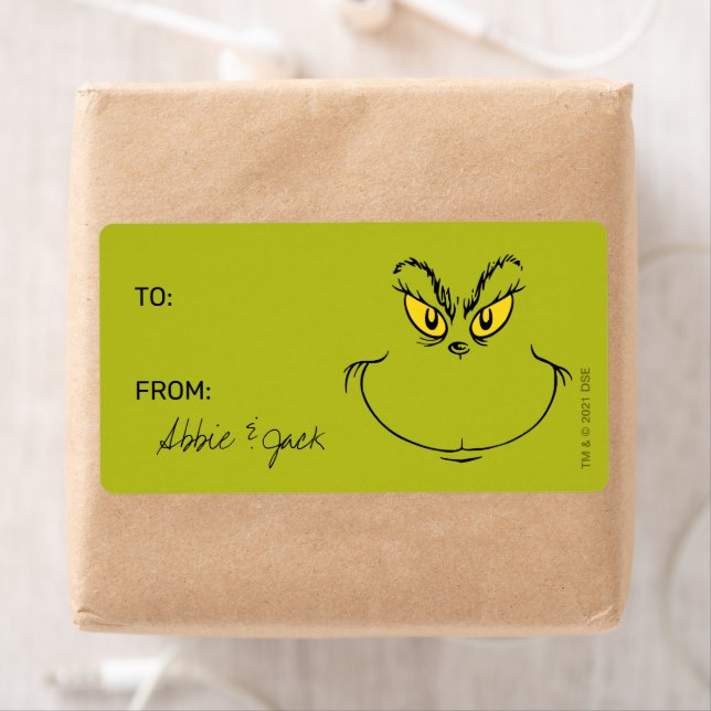 Grinch | Christmas - To From Stickers (Insitu)