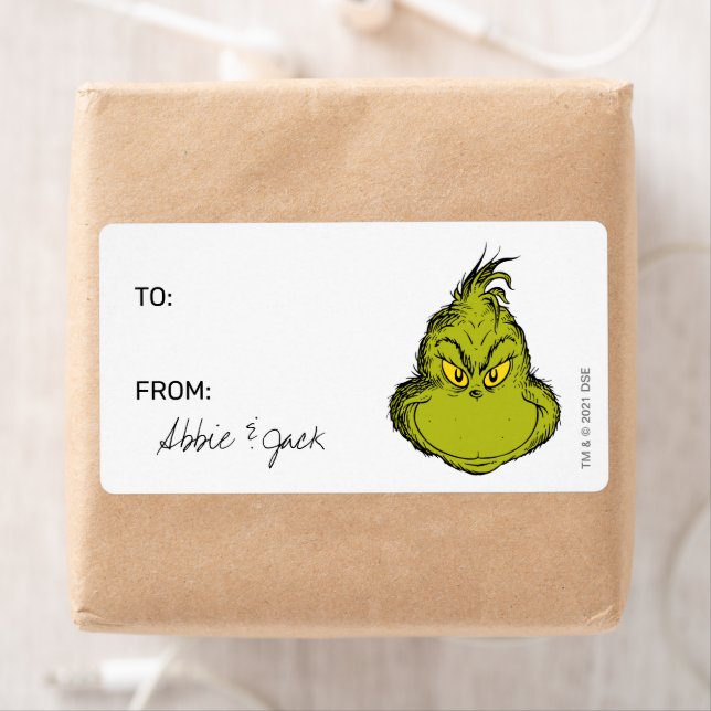 Grinch | Christmas - To From Stickers (Insitu)
