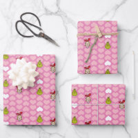 Grinch & Cindy-Lou Pink Heart Pattern