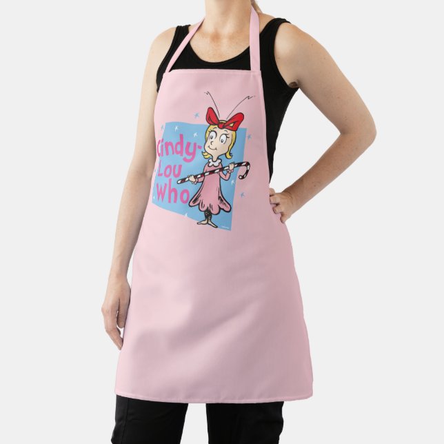 Grinch | Cindy-Lou Who - Candy Cane Apron (Insitu)
