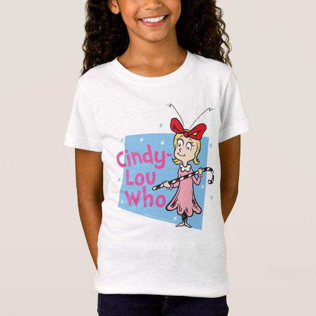Grinch | Cindy-Lou Who - Candy Cane T-Shirt (Front)