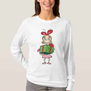 Grinch Cindy-Lou Who - Holding Present T-Shirt