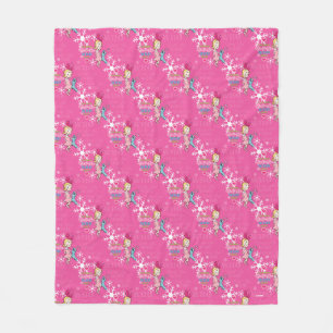 Grinch Cindy-Lou Who Pink Holiday Pattern Fleece Blanket