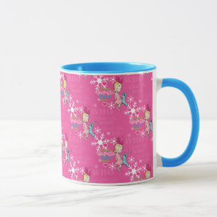 Grinch   Cindy-Lou Who Pink Holiday Pattern Mug
