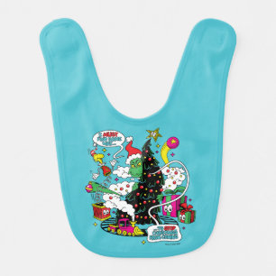 Grinch Colorful Christmas Graphic Baby Bib