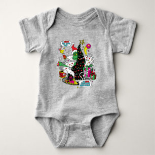 Grinch Colorful Christmas Graphic Baby Bodysuit