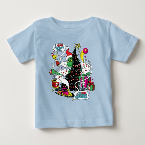 Grinch Colorful Christmas Graphic Baby T_Shirt