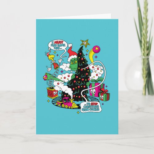 Grinch Colorful Christmas Graphic Card