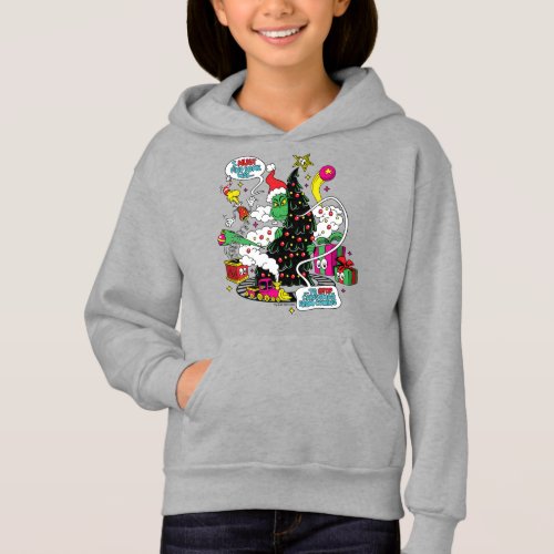 Grinch Colorful Christmas Graphic Hoodie