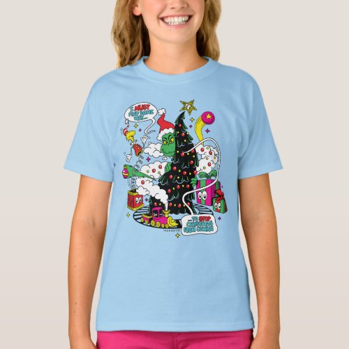 Grinch Colorful Christmas Graphic T_Shirt