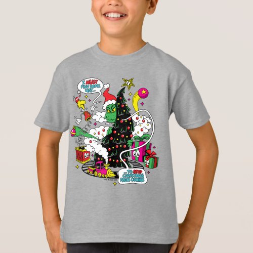 Grinch Colorful Christmas Graphic T_Shirt