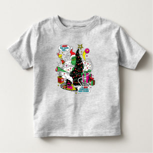 Grinch Colorful Christmas Graphic Toddler T-shirt