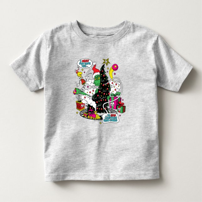 Grinch Colorful Christmas Graphic Toddler T-shirt (Front)