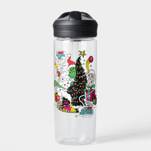 Grinch Colorful Christmas Graphic Water Bottle