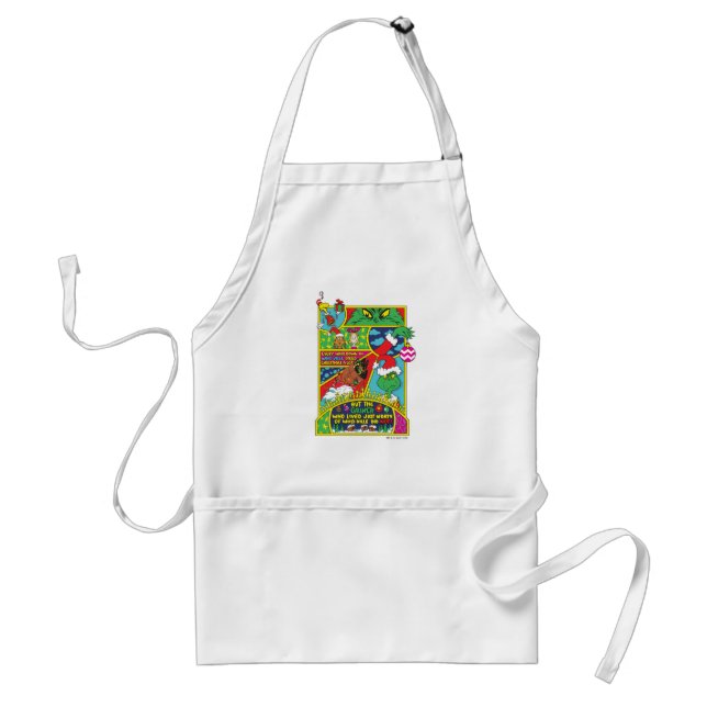 Grinch | Comic Graphic Adult Apron (Front)