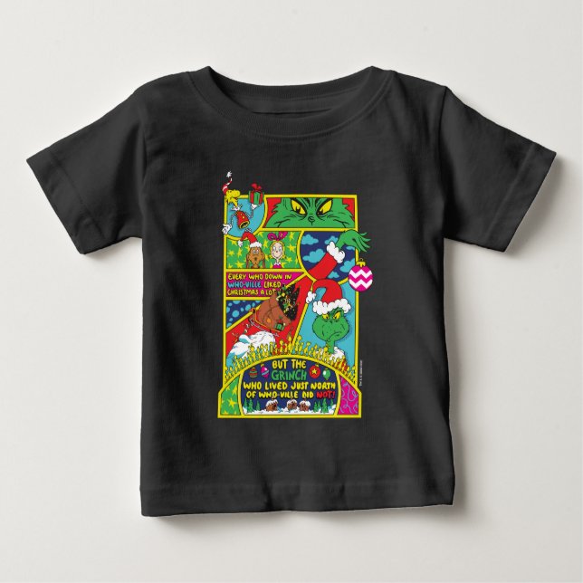 Grinch | Comic Graphic Baby T-Shirt (Front)