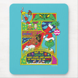 Grinch Comic Graphic Mouse Pad