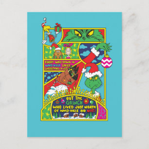 Grinch Comic Graphic Postcard