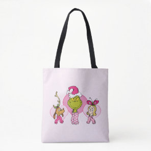 Grinch Crew in Pink Valentine's Portrait Tote Bag