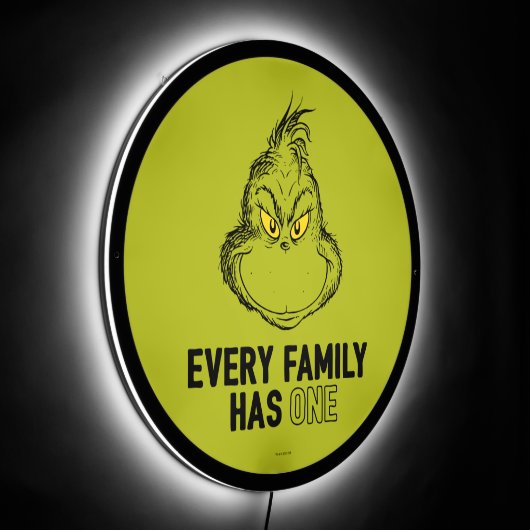 Grinch | Every Family Has One LED Sign (Angle)