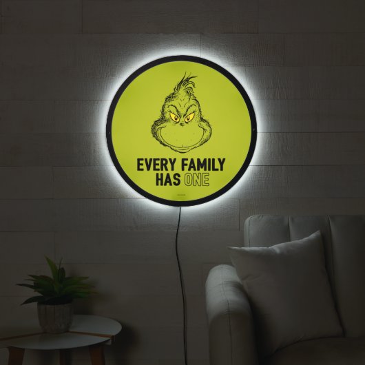 Grinch | Every Family Has One LED Sign (Living Room)